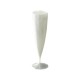 Flûte à champagne plastique blanc nacré par 10