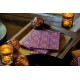 Serviette Paviot intissé Orient gold-violet 40 cm par 20