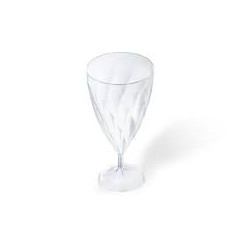 Verre à eau effet torsadé transparent par 6