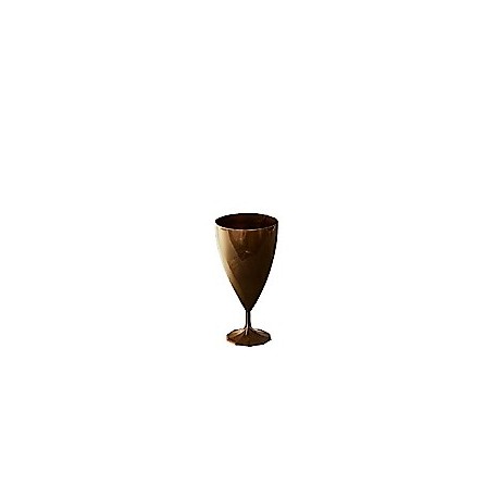 verre plastique réutilisable effet torsadé chocolat