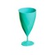 Verre à vin 15 cl en plastique réutilisable turquoise