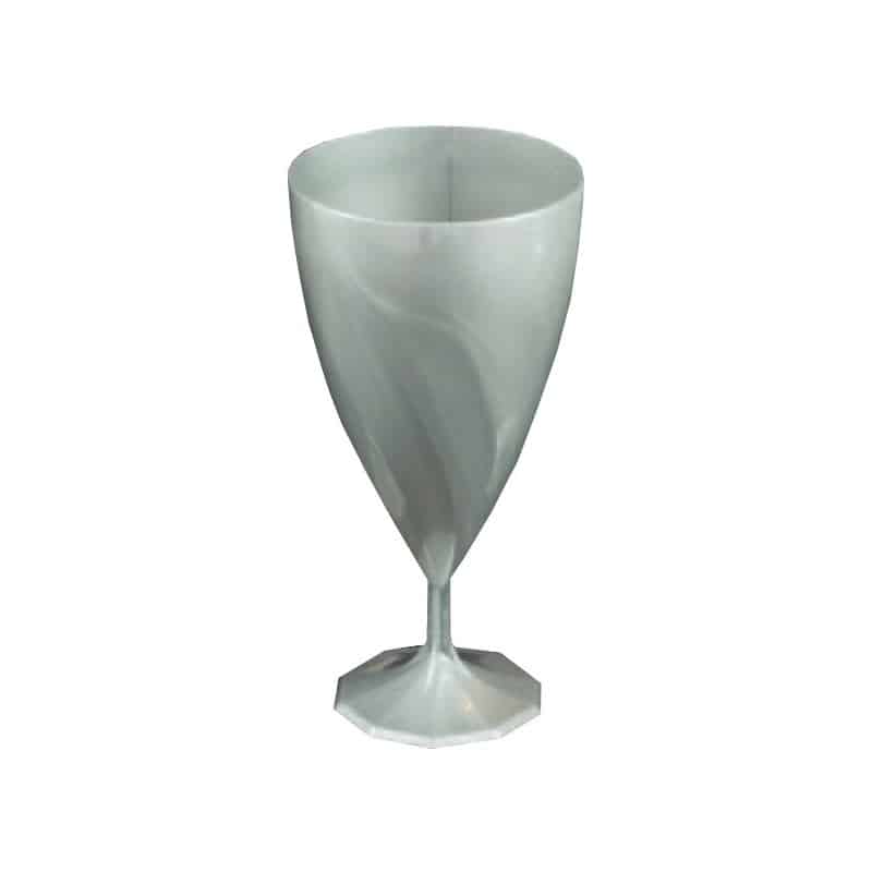 Verrine en plastique argenté, contenance 65 ml, la vaisselle