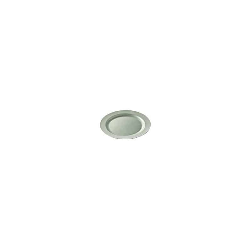 Assiette Plastique Ronde Argent 24cm