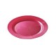 Assiette mariage réutilisable ronde 24cm rose magenta par 12