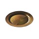 Assiette réutilisable et recyclable ronde 24 cm chocolat 