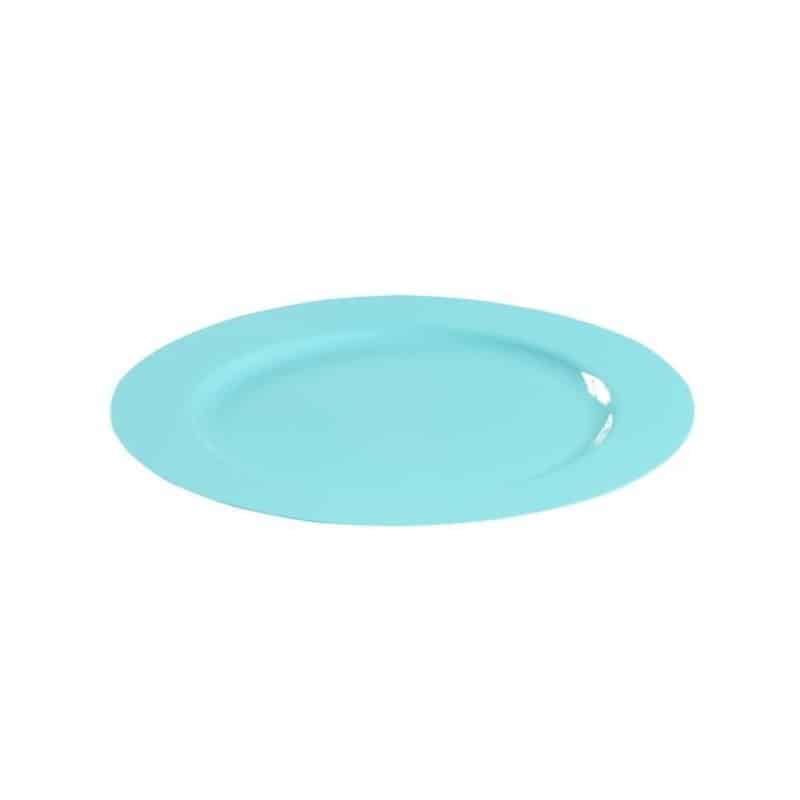 Assiette plastique mariage Or réutilisable ronde 24 cm 12P