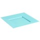 Assiette carrée 18 cm Turquoise, réutilisable par 12