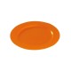 Assiette réutilisable, recyclable ronde 24 cm orange