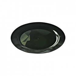 Assiette ronde réutilisable 19 cm coloris ébène recyclable