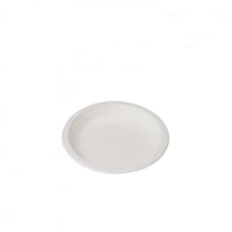  Assiette ronde 18 cm en fibres de canne à sucre par 50