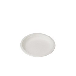 Assiette ronde écologique en fibre 23 cm par 50