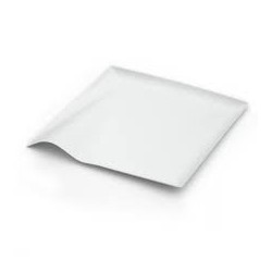 Assiette cocktail bio carrée 15cm en fibre par 50