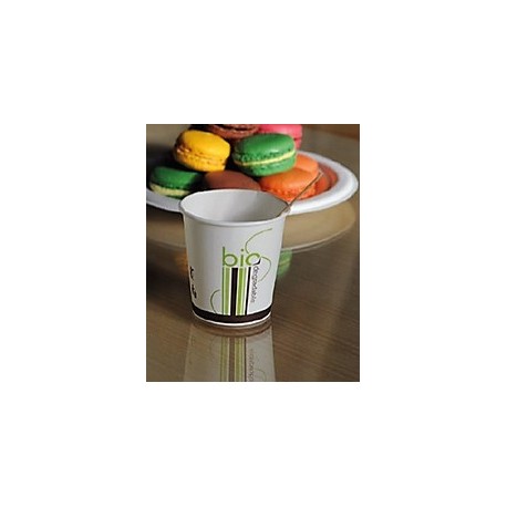 Gobelet décor bio 10 cl biodégradable et compostable par 50