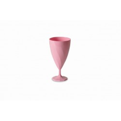 Verre à eau effet torsadé réutilisable rose pastel