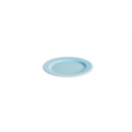 Assiette recyclable ronde 19 cm couleur ciel par 12