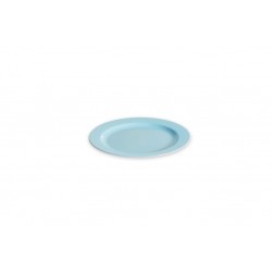 Assiette réutilisable ronde 24 cm couleur bleu ciel 