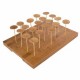 Plateau bambou réutilisable présentation 120 picks à l'unité