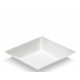 Assiette biodégradable carrée 9 cm en fibre par 50 