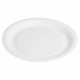  assiette bio-laquée blanche ronde 22 cm recyclable par 50 