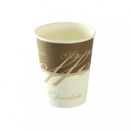 50 verres en carton 24 cl Coffee chic