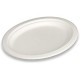 Assiette biodégradable 26x19 cm en fibre par 50