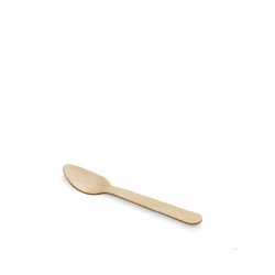 Fourchette, couteau, grande et petite cuillère en bois