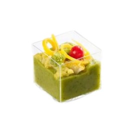 Verrine Oleg 6 empilable carrée et réutilisable