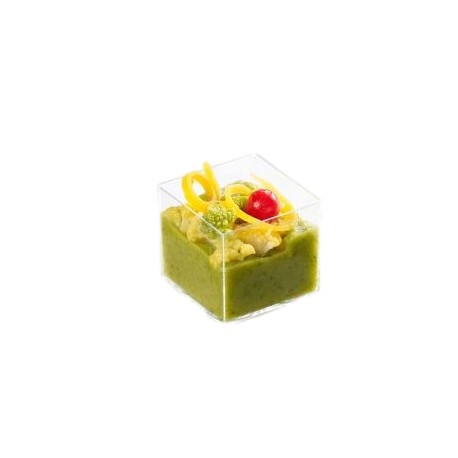 Verrine Oleg 6 empilable carrée et réutilisable