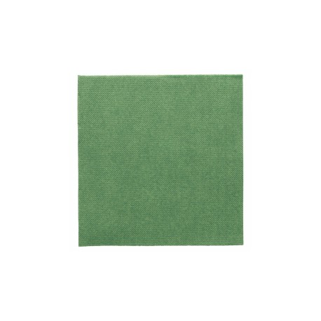 Serviette double point papier biodégradable 33x33 cm vert jaguar par 50