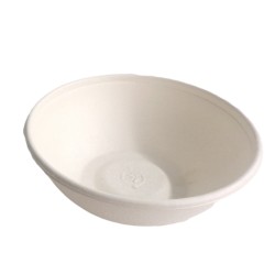 Mini bol rond blanc en pulpe Ø 11 cm 200 ml 