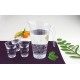 Carafe réutilisable en plastique transparent de 1.5L x5P