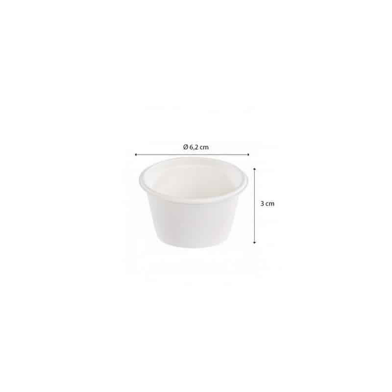 Mini gobelet carton blanc 6cl par 50