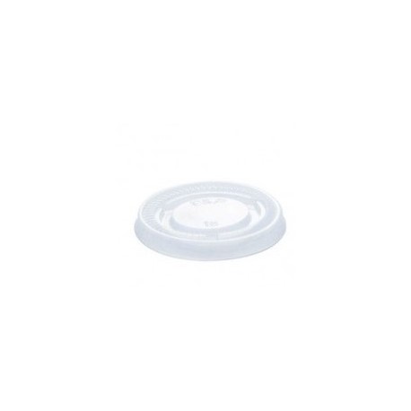 50 Couvercles plats en PLA bio pour pot à sauce de 6 cl