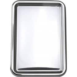 Plateau présentation rectangulaire 35X24 cm en PET recyclable argenté 