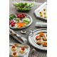 Assiette recyclée et recyclable ronde 30.5cm argent par 4