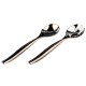 Couvert à salade argent métallisé cuillère & fourchette par 5