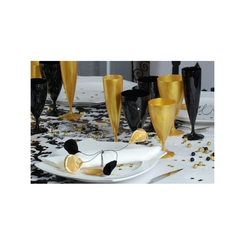 Adiserve Flûte à Champagne Effet torsadé Cristal par 10 