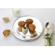 Assiette recyclée et recyclable ronde 30.5cm argent par 4