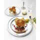 Assiette recyclée et recyclable ronde 30.5cm argent par 4