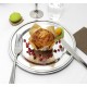 Assiette recyclée et recyclable ronde 30.5cm argent par 4