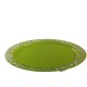 Sous-assiette réutilisable recyclable ronde vert anis 30 cm 4P