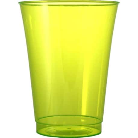 Verre en plastique dur couleur vert anis