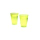 Verre en plastique dur couleur vert anis
