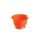 coupe ronde à dessert sur pied couleur orange de 20 cl