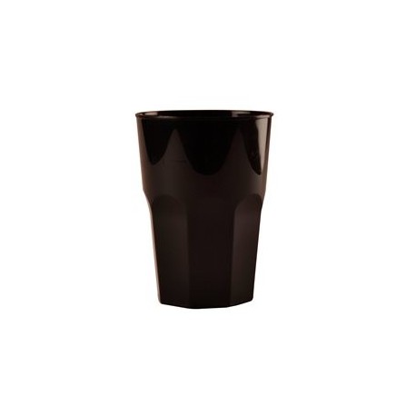 Verre réutilisable Granity SAN Noir 425 cc par 5