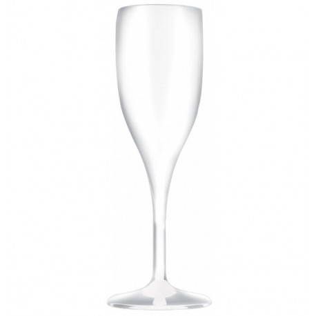 Flûte à champagne plastique incassable transparente