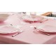 Serviette de table rose pastel 40x40 cm