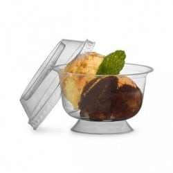 Coupelle dessert ronde transparente 200 ml par 25