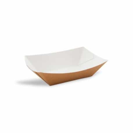 Barquette carton kraft naturel contenance 240 g par 200