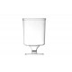 Verre à pied cristal plastique rigide 16 cl par 10